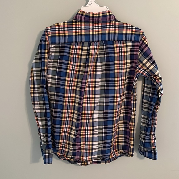 Janie & Jack boys Multicolor Plaid Button-Up Shirt - Picture 3 of 5